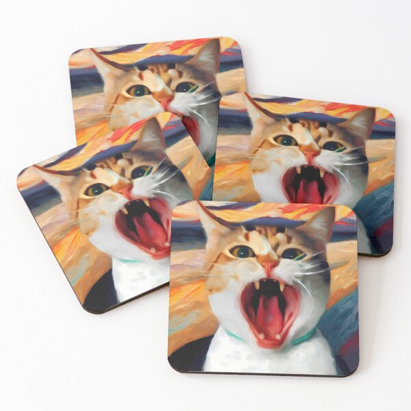 Item preview, Screaming Cat (Inspired By Edward Munch) designed and sold by OzzFrequency.