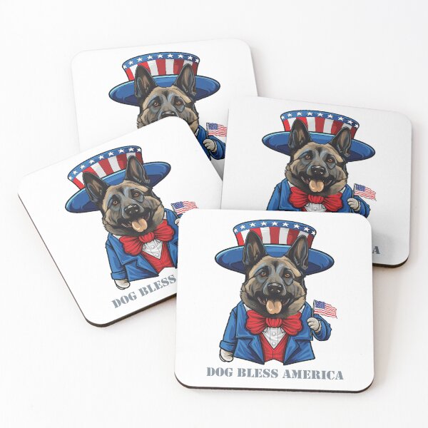 Item preview, Funny 4th of July Norwegian Elkhound Dog Bless America designed and sold by whyitsme.