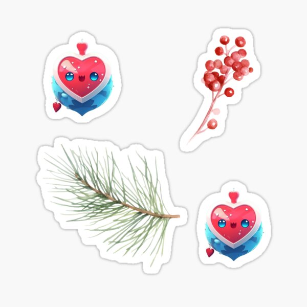 Artikel-Vorschau von  Aufkleberpaket Neujahrsillustrationselement. Eine Sammlung modischer Pins. Weihnachten festlich. Aufkleber mit Cartoon-Label-Patches, designt und verkauft von Anastasiia Yurevych.