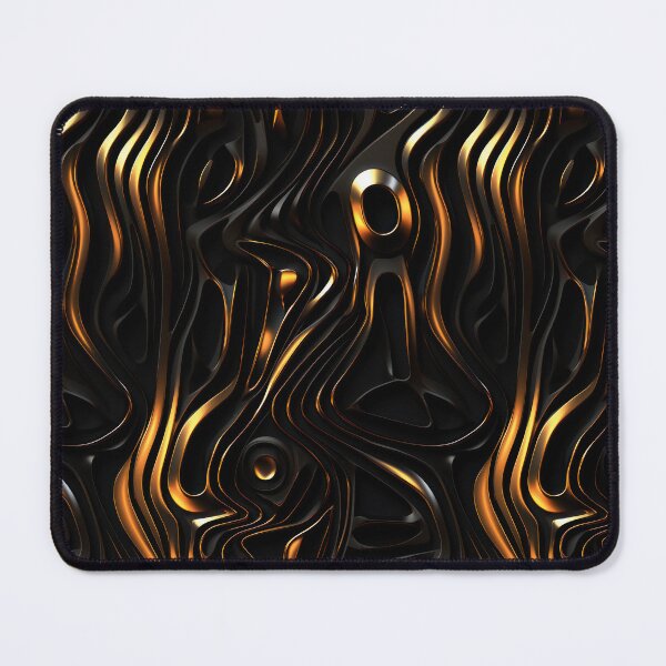 Item preview, Elegant gold and black metal pattern designed and sold by E3DArt.