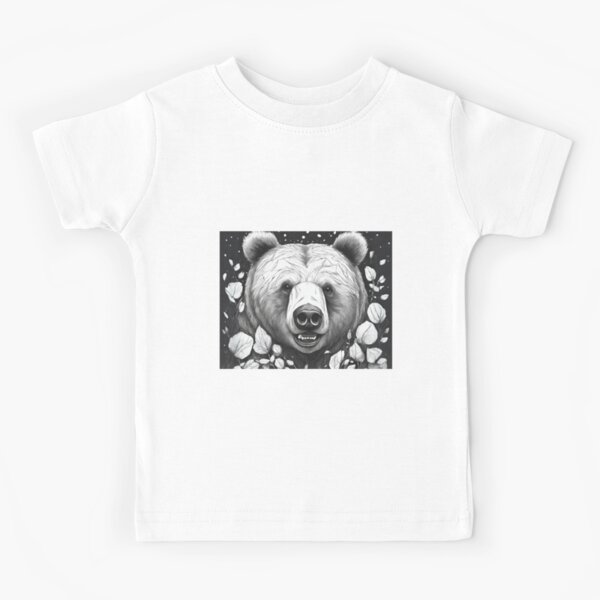 Black and white Bear Cubs Kids T-Shirt for Sale by fauniina