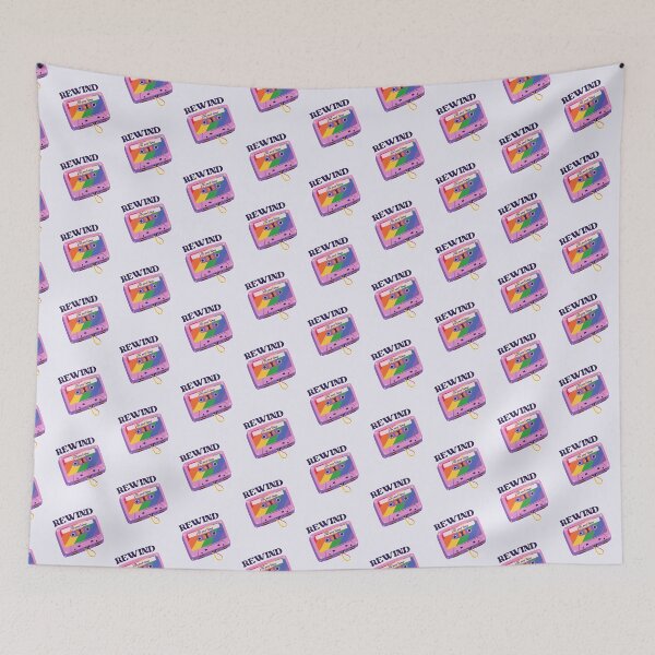 Item preview, Rewind the Good Times | Retro Rainbow Cassette designed and sold by Kimochi-Shop.