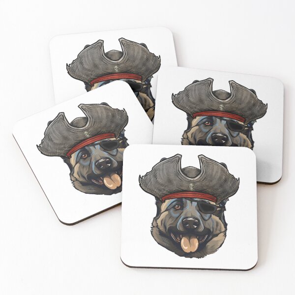Item preview, Funny Pirate Norwegian Elkhound Dog designed and sold by whyitsme.