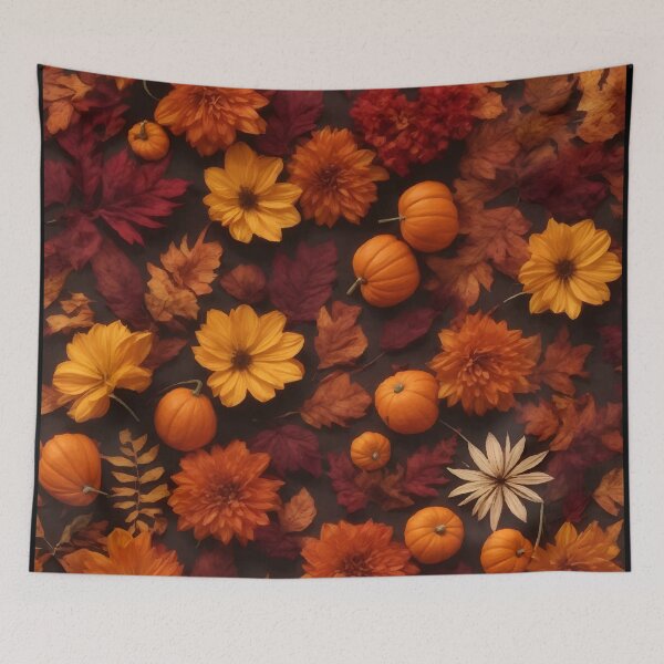Item preview, Autumn Leaves Pumpkin Dahlia Gift designed and sold by Pineapple-Tree.