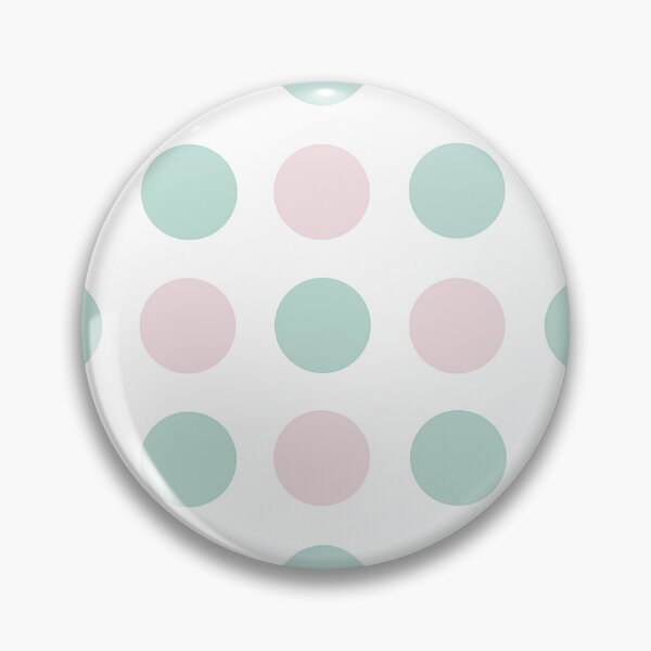 Item preview, MINT GREEN, PALE PINK and WHITE Symmetrical POLKA DOTS  designed and sold by RachelMacht.