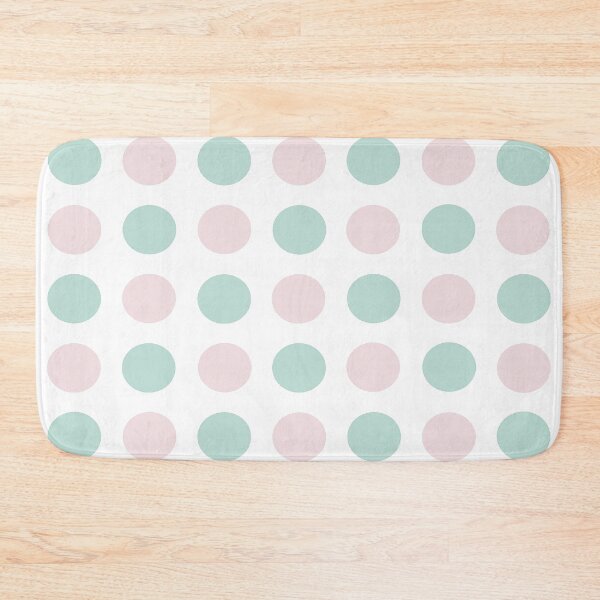 Item preview, MINT GREEN, PALE PINK and WHITE Symmetrical POLKA DOTS  designed and sold by RachelMacht.