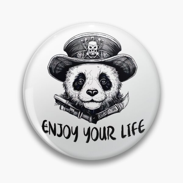 Item preview, Panda Pirate.Red Panda Pirates Outline Mascot Design designed and sold by Anastasiia Yurevych.