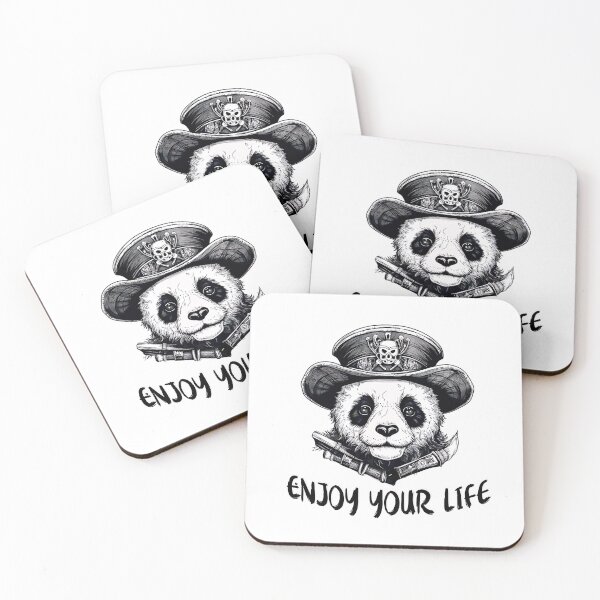 Item preview, Panda Pirate.Red Panda Pirates Outline Mascot Design designed and sold by Anastasiia Yurevych.