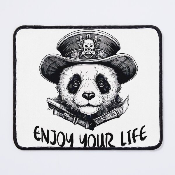 Item preview, Panda Pirate.Red Panda Pirates Outline Mascot Design designed and sold by Anastasiia Yurevych.