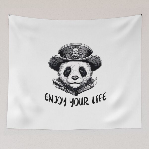 Item preview, Panda Pirate.Red Panda Pirates Outline Mascot Design designed and sold by Anastasiia Yurevych.
