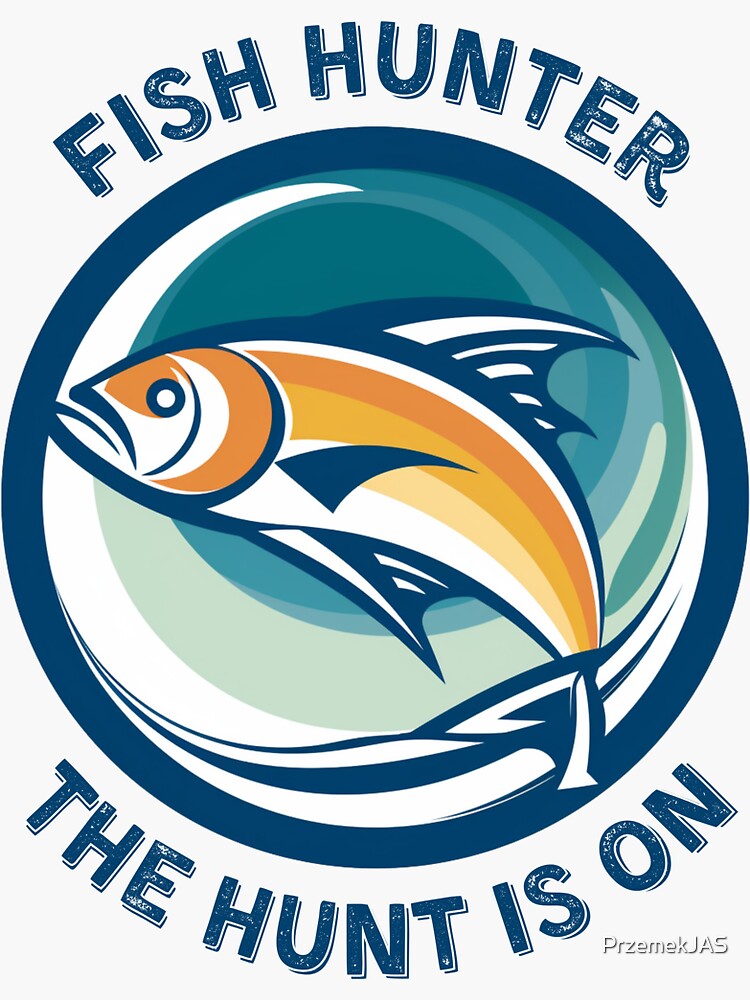 Fish Hunter Sticker for Sale by PrzemekJAS