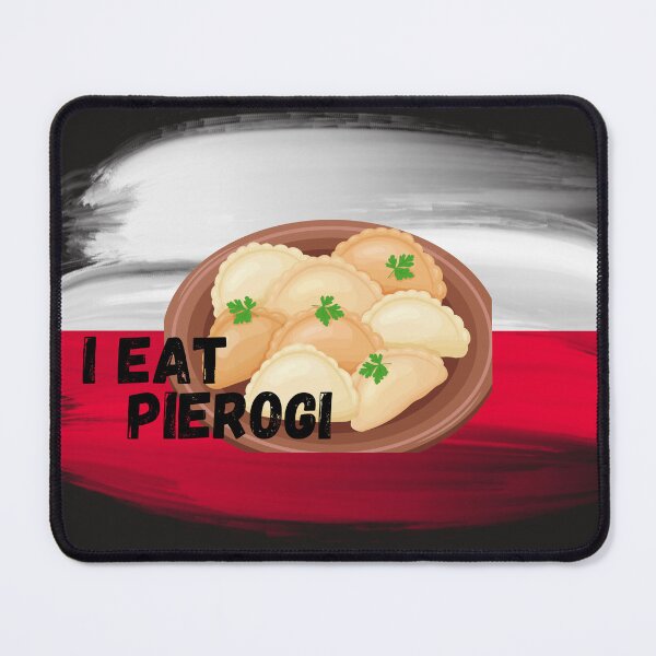 Item preview, I eat pierogi, meaning dumplings designed and sold by CatLoverZZZZ.