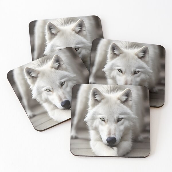 Item preview, Cathedral white Wolf 8 designed and sold by deep-sea-birds.
