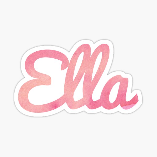 Ella Stickers Redbubble