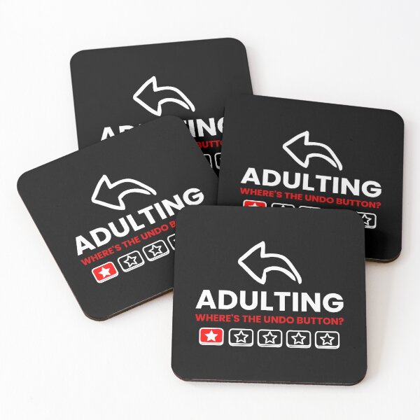 Item preview, Funny Adulting Where's The Undo Button? Design designed and sold by RektRepublic.