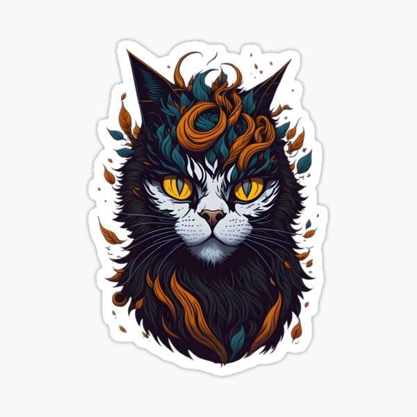 smurf cat Sticker for Sale by silverwolf946