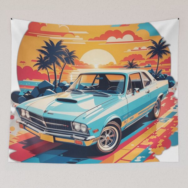 Item preview, Retro car beach drive design designed and sold by Matthew554a.