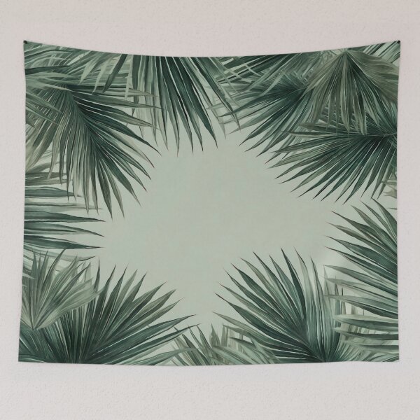 Item preview, Tropical Oasis Frame Green designed and sold by artsandsoul.