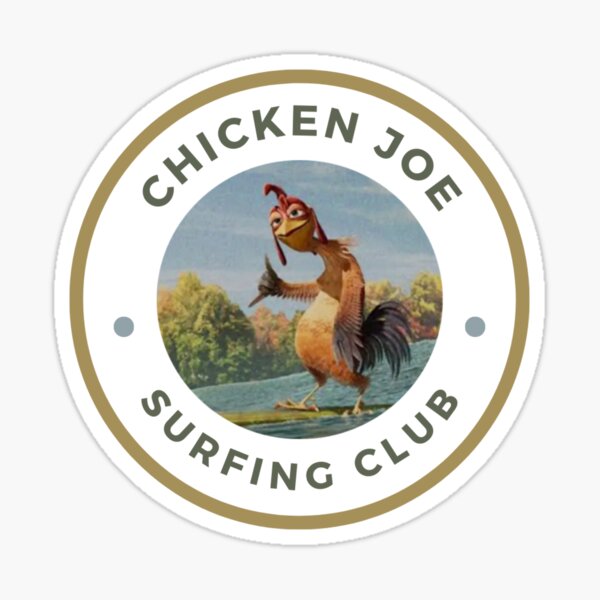 Aperçu de l'œuvre chicken  joe surfing créée et vendue par soulsurferart.