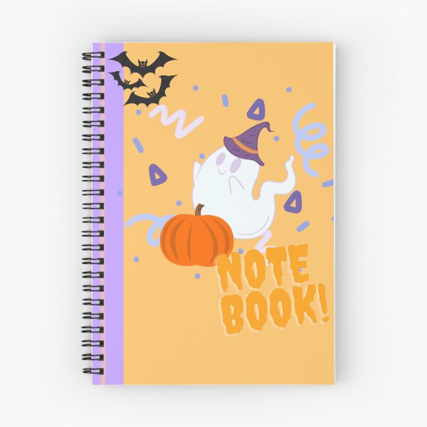 Item preview, Cute ghost helloween notebook designed and sold by Wintertwin-shop.