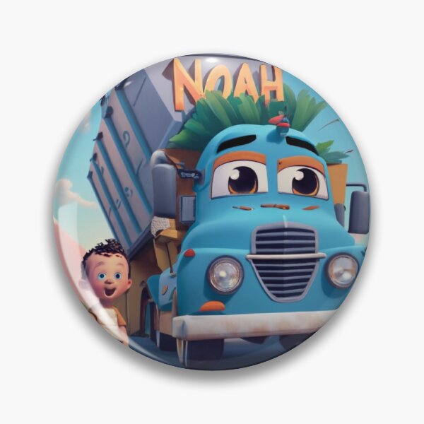Item preview, Hank and trash truck personalized for Noah designed and sold by JGuerraGT.