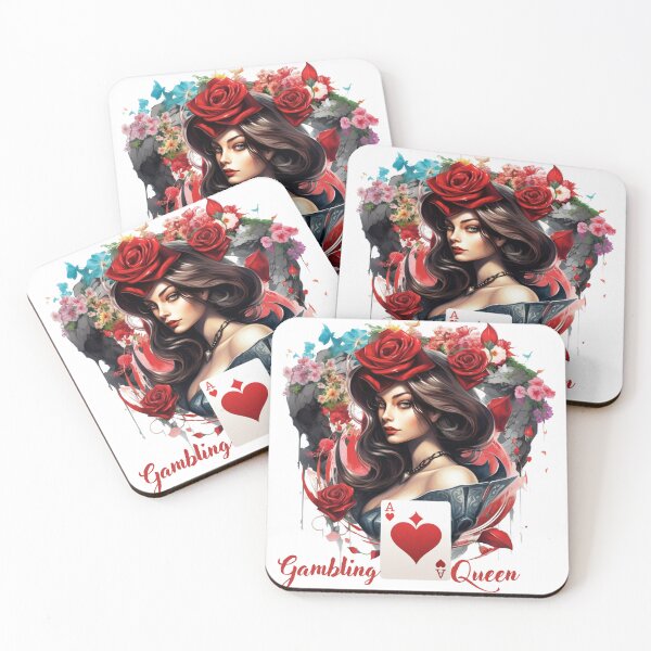 Item preview, A Woman in Red with a Heart - Gambling Queen designed and sold by efkarose.