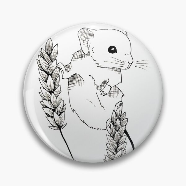 Item preview, Harvest mouse art designed and sold by CosmoArtByLea.