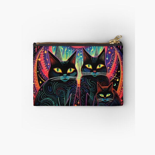 Artikelvorschau, Schlanke schwarze Halloween-Katzen: Feline Gruseligkeit entworfen und verkauft von Mr.Psychedelia.