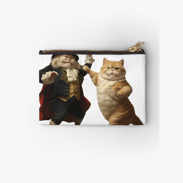 Item preview, Regal Feline Ball: Royal Cat Dance - Oil Painting Style Artwork designed and sold by YeahIDoDesign.