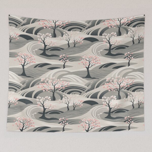 Item preview, hilly landscape with trees designed and sold by Marla-und-Bob.