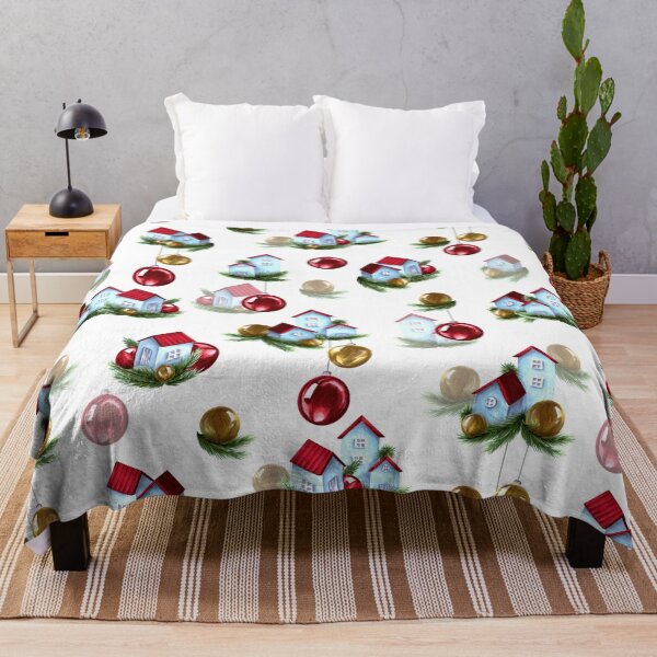 Item preview, Christmas houses - seamless pattern designed and sold by Smetankinaart.