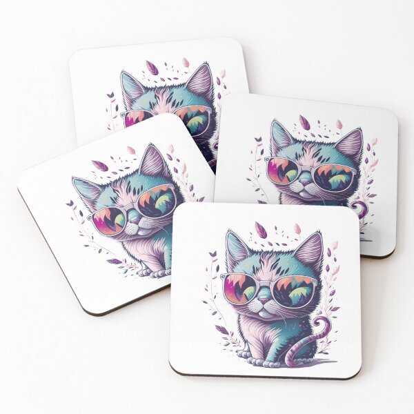 Item preview, Cat-tastic Fantasy Splash - Colorful Kitty designed and sold by hudaG.