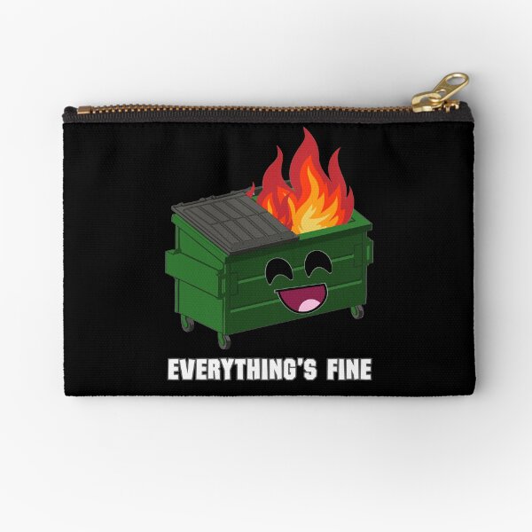 Item preview, Everything's Fine Funny Dumpster Fire  designed and sold by EwelelleDesign.