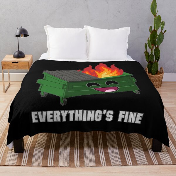 Item preview, Everything's Fine Funny Dumpster Fire  designed and sold by EwelelleDesign.