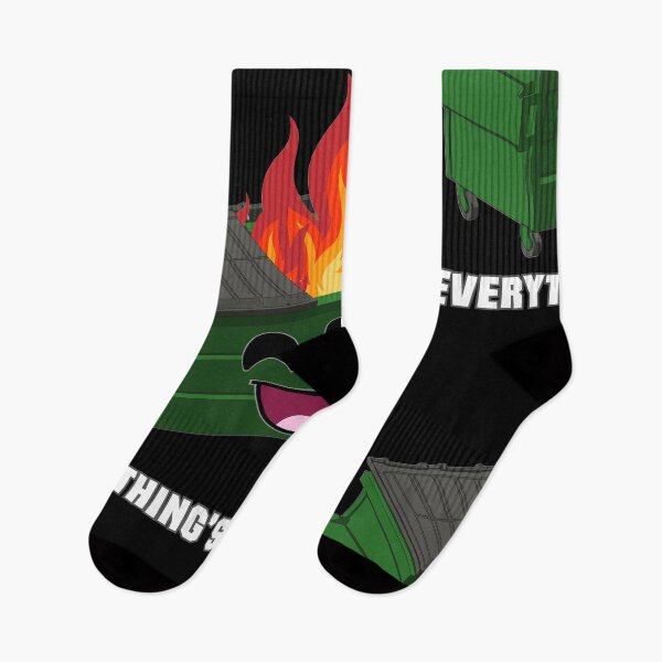 Item preview, Everything's Fine Funny Dumpster Fire  designed and sold by EwelelleDesign.
