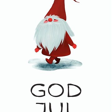 God Jul, Swedish Christmas, Norwegian Christmas, Scandinavian Christmas |  Greeting Card