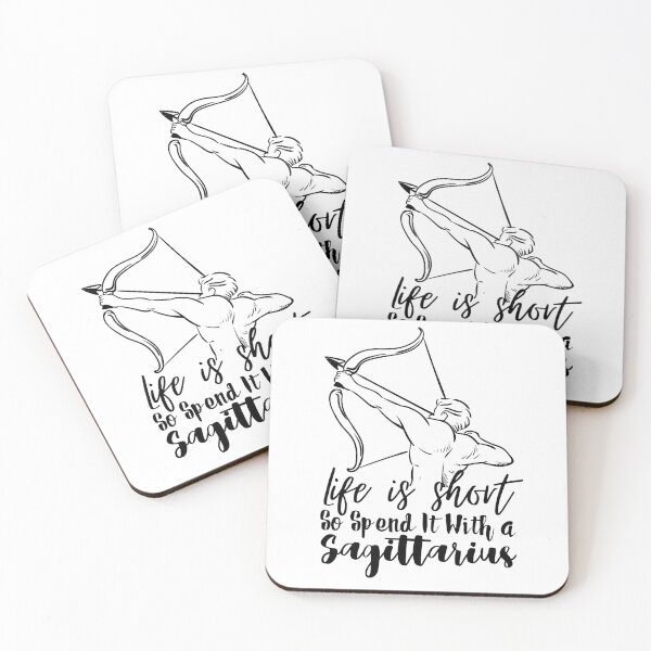 Item preview, Horoscope Sagittarius Bow And Arrow Saying Life Is Short So Spend It With A Sagittarius designed and sold by Thevulcano.