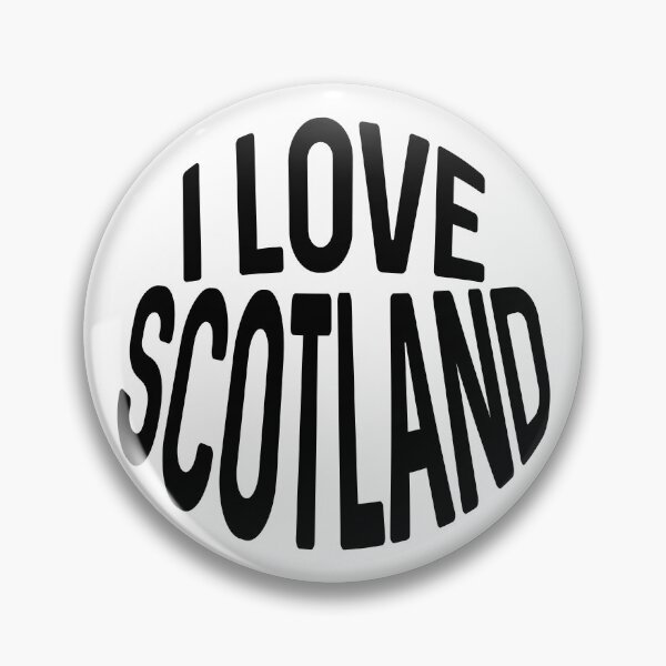 Item preview, I LOVE SCOTLAND Black Colour Typography Design designed and sold by MacPean.