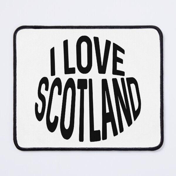 Item preview, I LOVE SCOTLAND Black Colour Typography Design designed and sold by MacPean.