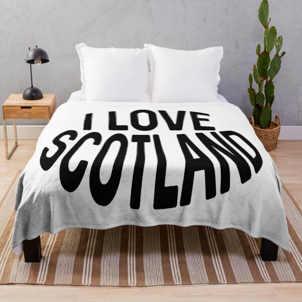 Item preview, I LOVE SCOTLAND Black Colour Typography Design designed and sold by MacPean.
