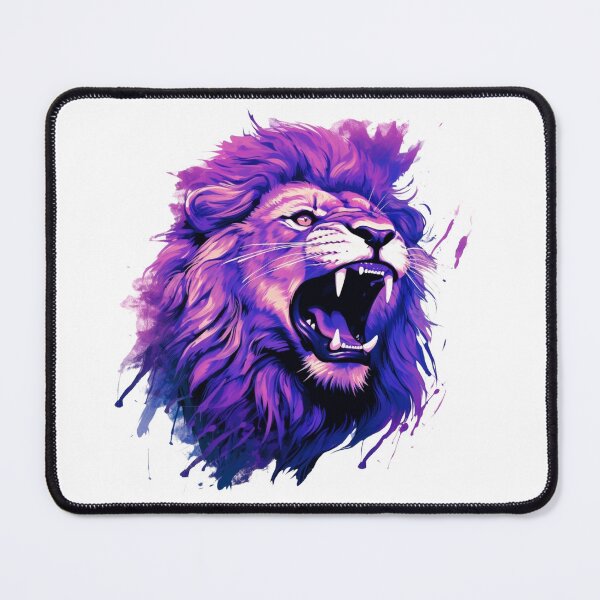 Item preview, Purple Roaring Lion Design designed and sold by DeLietoGraphics.