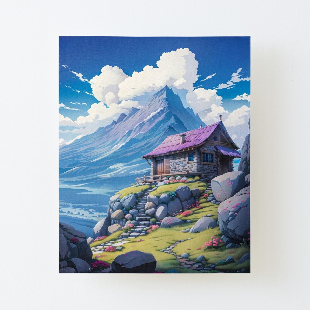 Anime Dream House Poster  Canvas Print for Sale by OrageArts