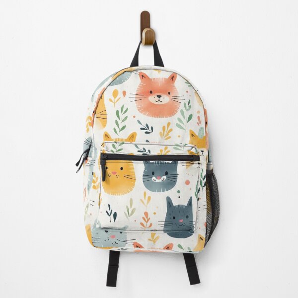 Aperçu de l'œuvre Modèle Sans Couture De Chat Souriant Mignon créée et vendue par exitbird.