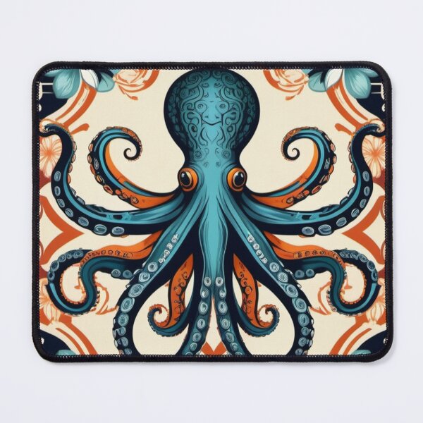 Item preview, Octopus french flowers dessin designed and sold by Wilfried van Dokkumburg.