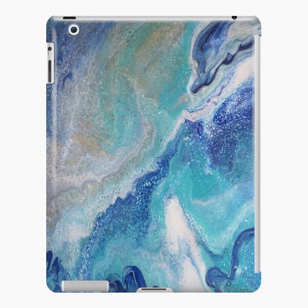 Dancing Tides: Acrylic Pour Painting iPad Snap Case