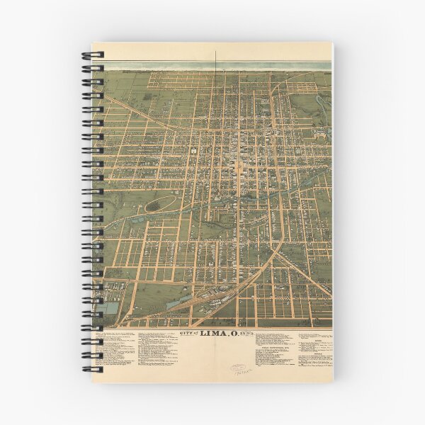 Item preview, Lima, Ohio (1892) designed and sold by allhistory.