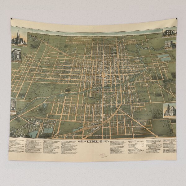 Item preview, Lima, Ohio (1892) designed and sold by allhistory.
