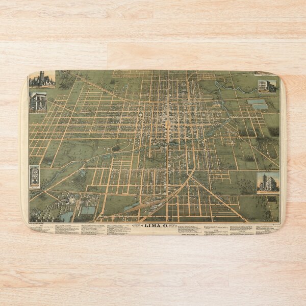 Item preview, Lima, Ohio (1892) designed and sold by allhistory.
