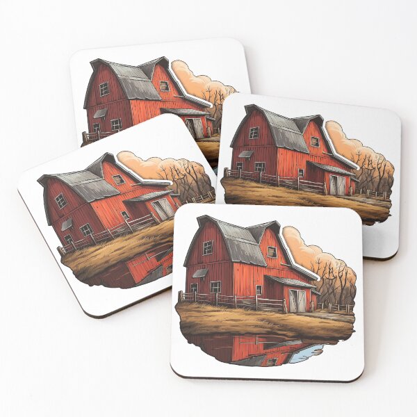 Item preview, Old Red Barn designed and sold by SMRprintdesign.