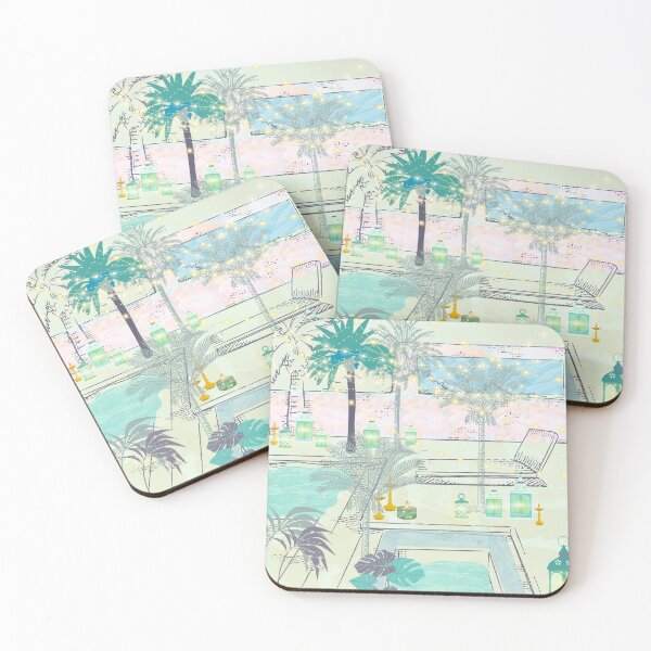Item preview, Copy of Pool and palms, lanterns, water,  designed and sold by Sugar Wisdom .